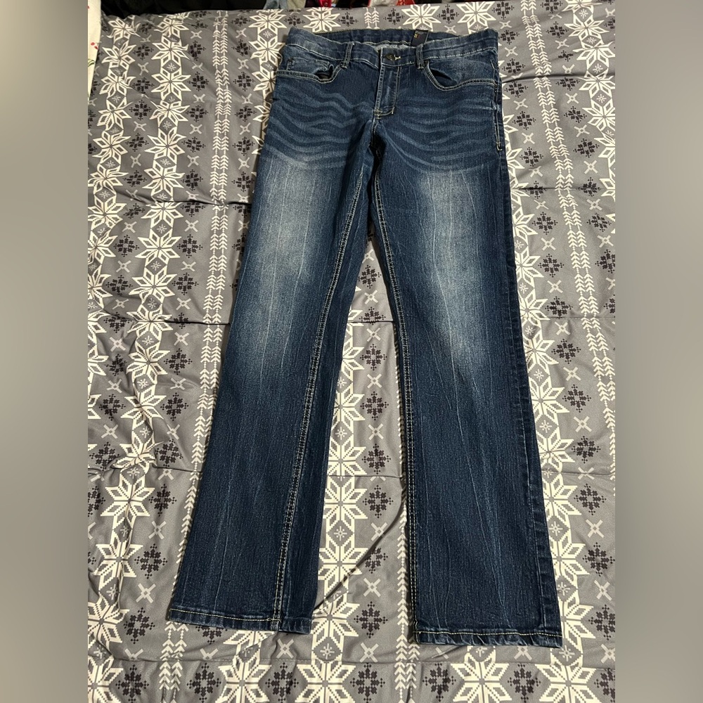 Buffalo David Bitton Men's Straight Leg Jeans - Indigo Blue